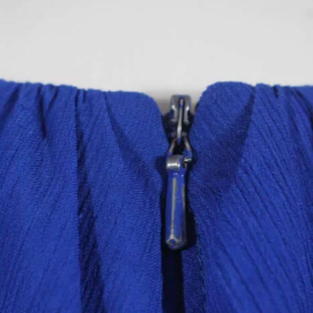 Badgley Mischka Blue Corundum Size 12 $790 dress - Picture 3 of 4